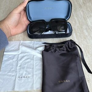 Gucci Black Sunglasses with Case